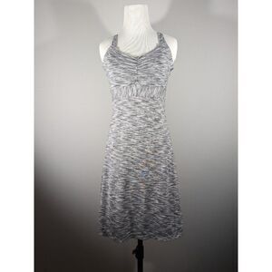 Prana Dress Women Sz S Amaya‎ Black Space Dye Athletic Tank Activewear